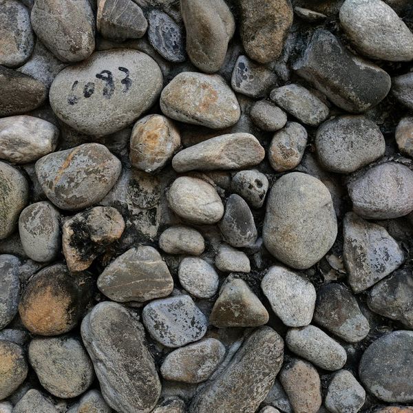 Calm landscape with stones balanced on top of each other.
